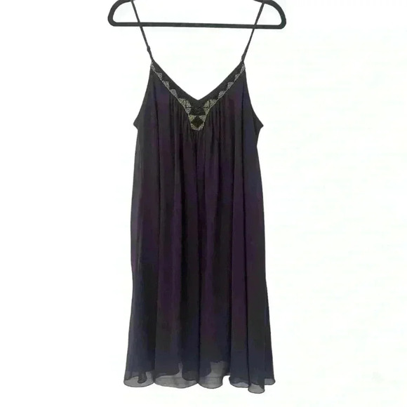 Express Purple Spaghetti Strap
Beaded Neckline Trapeze Dress Size Medium - Picture 4 of 13